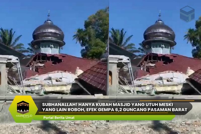 Kubah Masjid yang Utuh Meski yang Lain Roboh