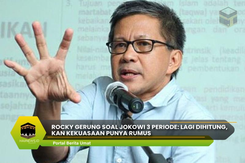 Rocky Gerung Soal Jokowi 3 periode