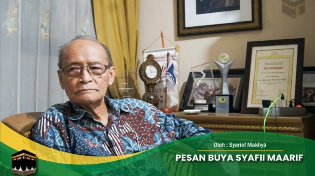 Pesan Buya Syafii Maarif