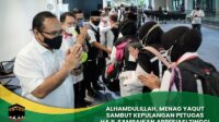 Menag Yaqut Sambut Kepulangan Petugas Haji