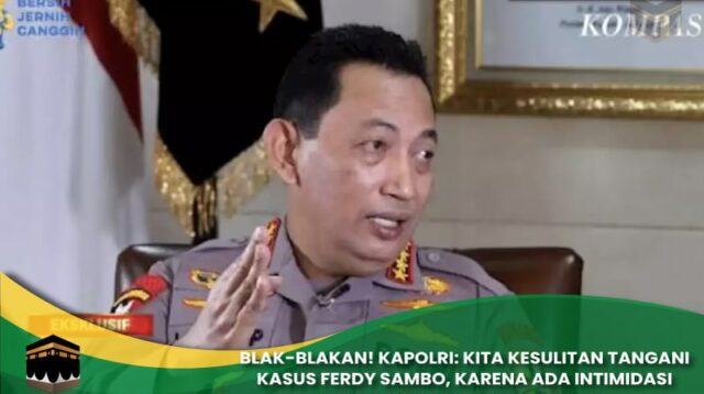 Kapolri: Kita Kesulitan Tangani Kasus Ferdy Sambo