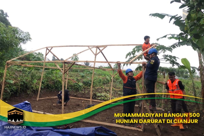 Muhammadiyah Bangun 500 Hunian Darurat di Cianjur