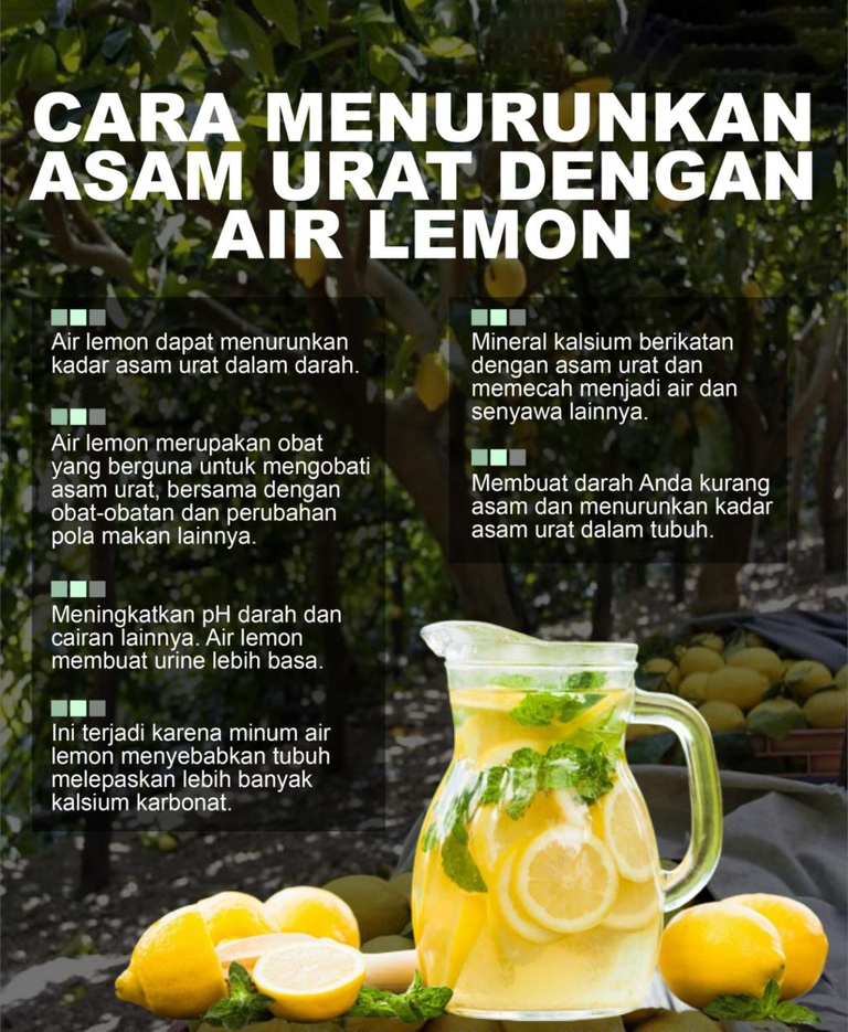 Air Lemon Dapat Menurunkan Kadar Asam Urat