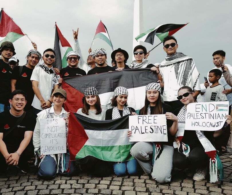 Aksi Bela Palestina di Monas