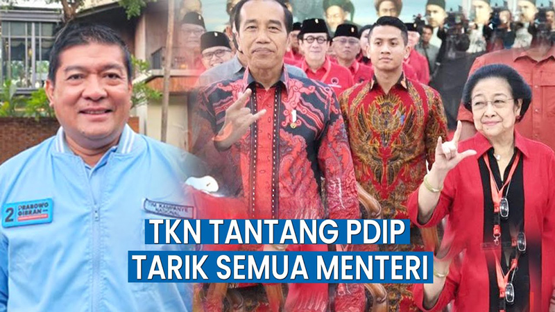 TKN Menantang PDIP Menarik Menteri Dari Kabinet Jokowi