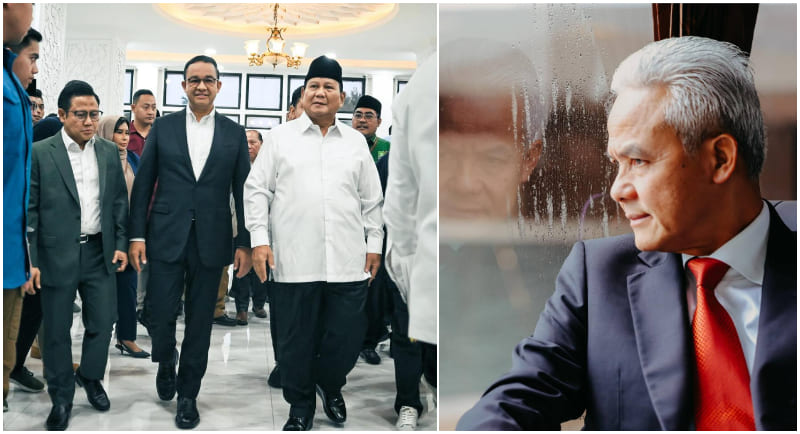 Ganjar dan Anies Tidak Ikut Prabowo