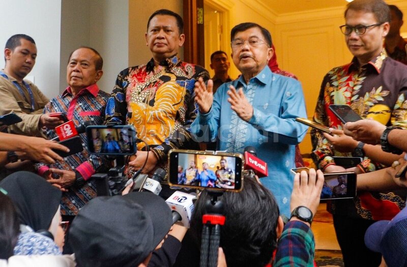 Ketua MPR Bertemu Jusuf Kalla