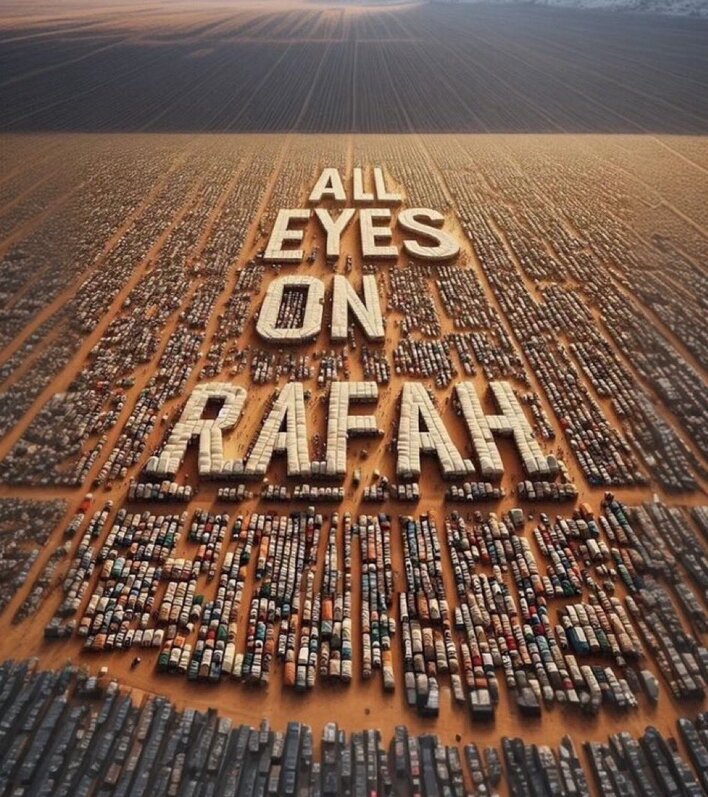 Serukan All Eyes on Rafah